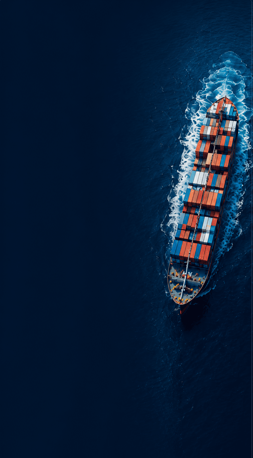 Container ship background